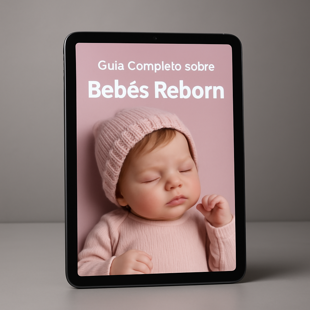 Mockup do ebook Guia Completo sobre Bebês Reborn